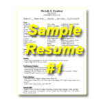 Sample Resume #1 Thumbnail