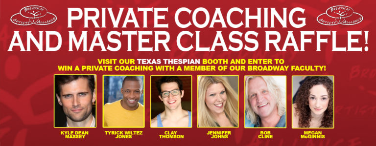 Hello 2018 Texas Thespians! Visit our Booth! | Broadway Artists Alliance